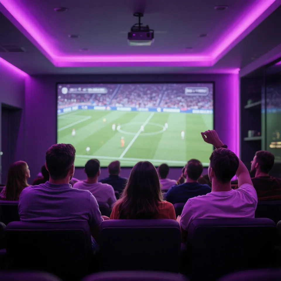 英超观赛氛围示意图