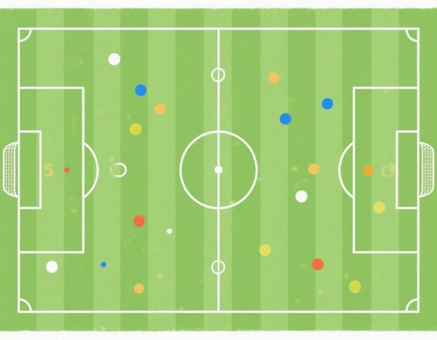 战术板与对位示意图